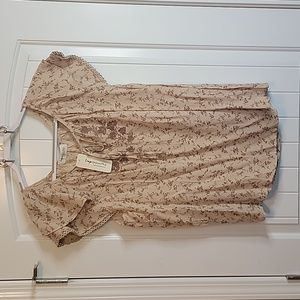 Impressions flutter sleeve top 1X BNWT